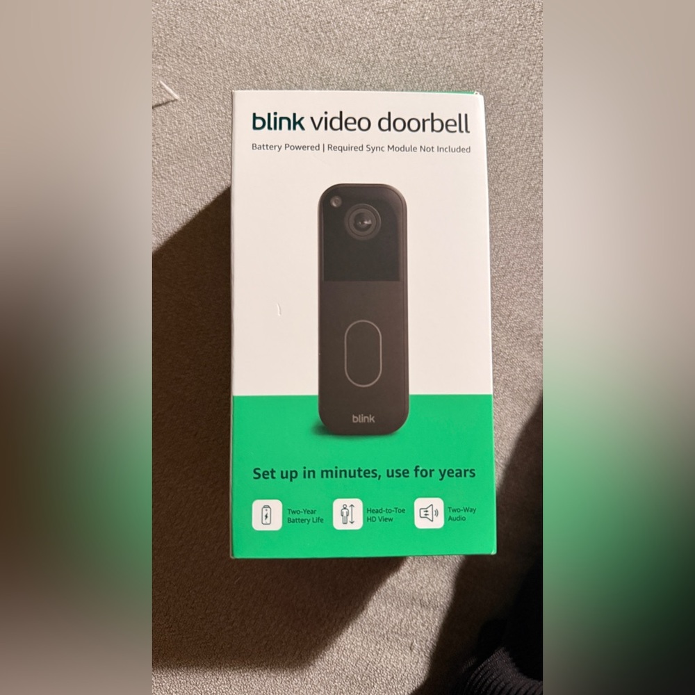Blink Black Video Doorbell